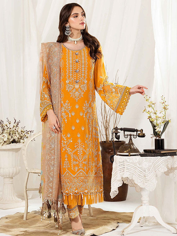 white christmas dresses Alizeh Multi Brand Chiffon Collection 2024 (04-ZAYUR) – Umar Poshak
