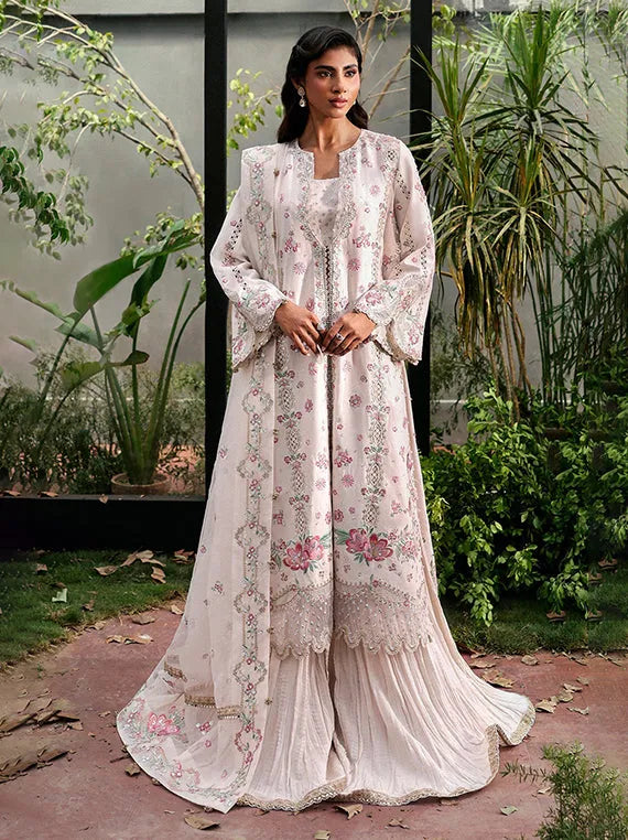 sachin and babi light blue dress Pakistani wedding dress salwar kameez net chiffon embroidery gharara kurti  outfit made on custom order
