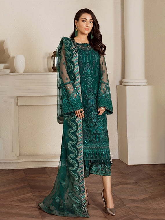 Baroque Festive Embroidered Unstitched Collection'26 (UF-33)