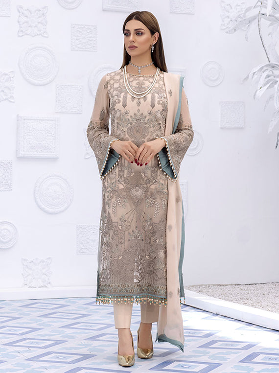 Flossie Festive Embroidered Unstitched Collection'26 (S-803)