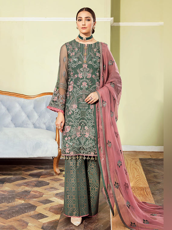 Flossie Festive Embroidered Unstitched Collection'26 (S-903)