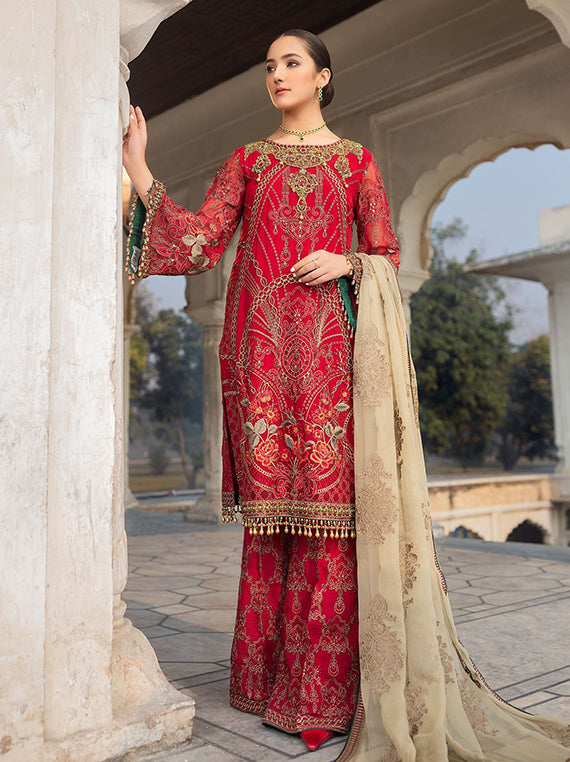 Flossie Festive Embroidered Unstitched Collection'26 (FE-206)
