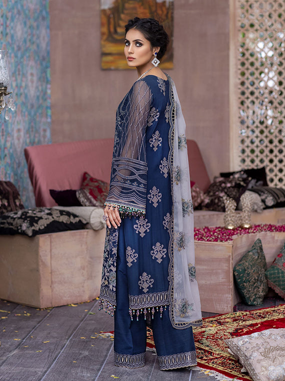 Flossie Festive Embroidered Unstitched Collection'26 (FE-307)