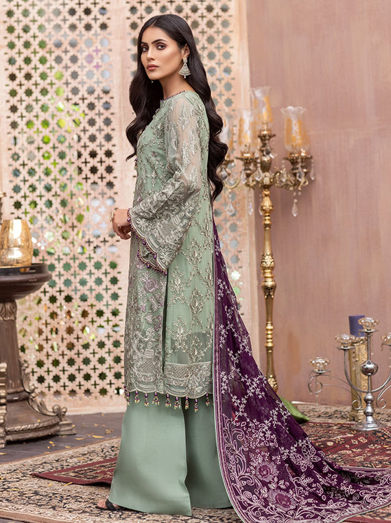 Flossie Festive Embroidered Unstitched Collection'26 (FE-308)