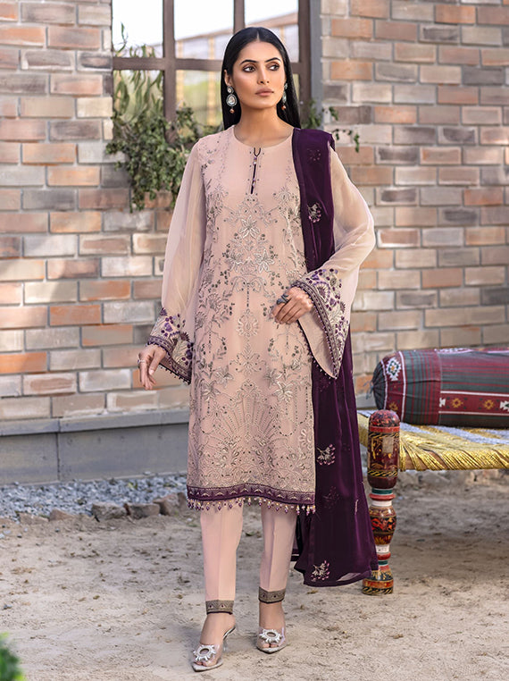 Flossie Festive Embroidered Unstitched Collection'26 (K-1109)