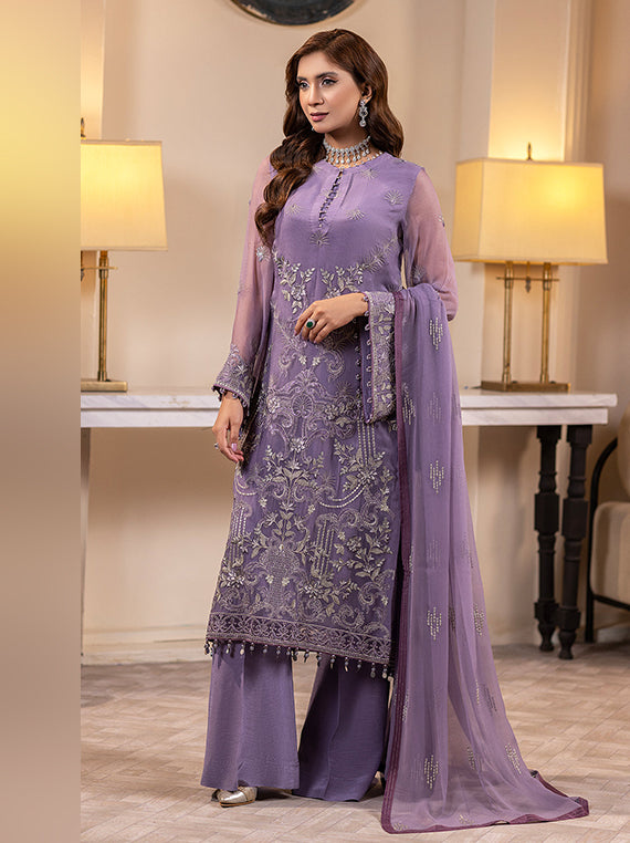 Flossie Festive Embroidered Unstitched Collection'26 (K-1401)