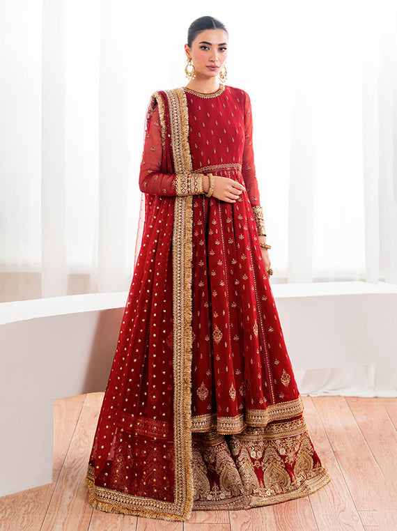 Baroque Festive Embroidered Unstitched Collection'26 (UF-688)