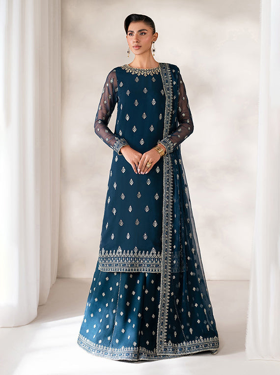 Baroque Festive Embroidered Unstitched Collection'26 (UF-4142)