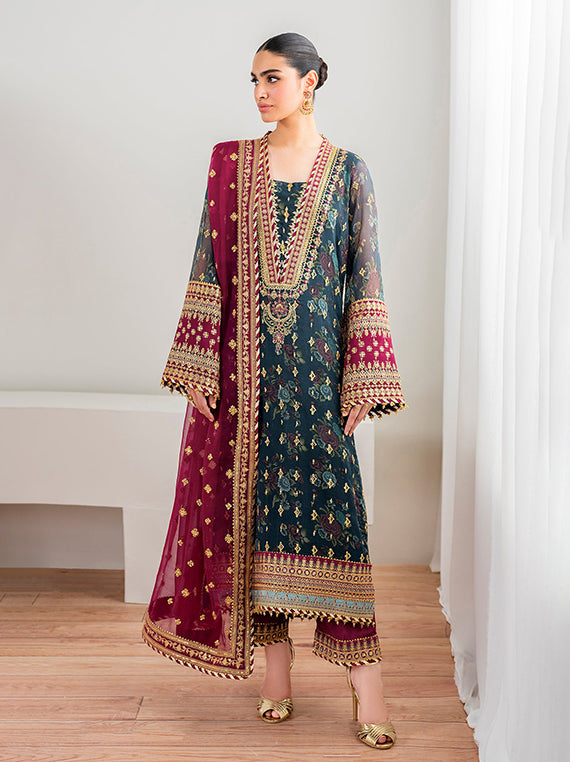 Baroque Festive Embroidered Unstitched Collection'26 (SF-689)