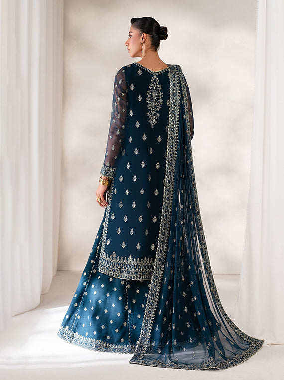 Baroque Festive Embroidered Unstitched Collection'26 (UF-4142)