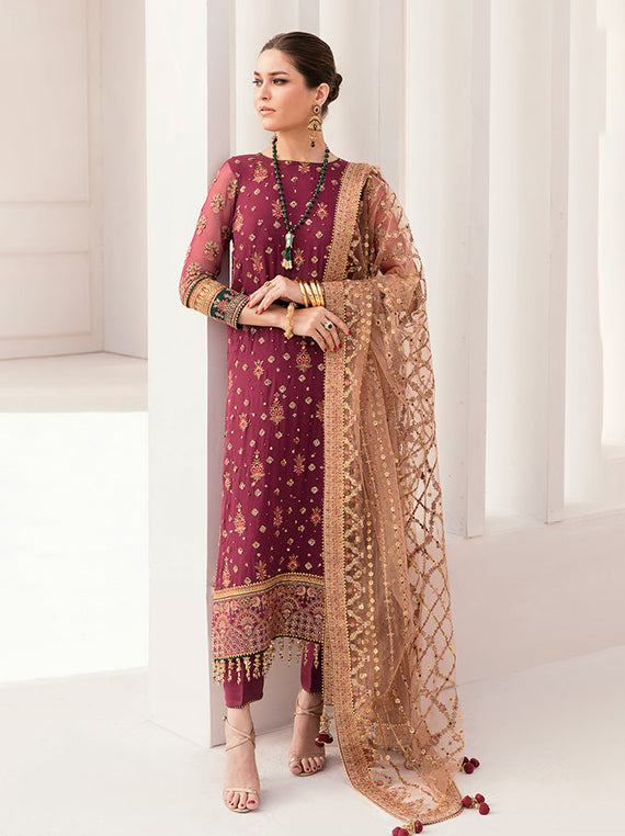 Baroque Embroidered Chiffon Multi Collection 2026 (BQU-CH11-02)