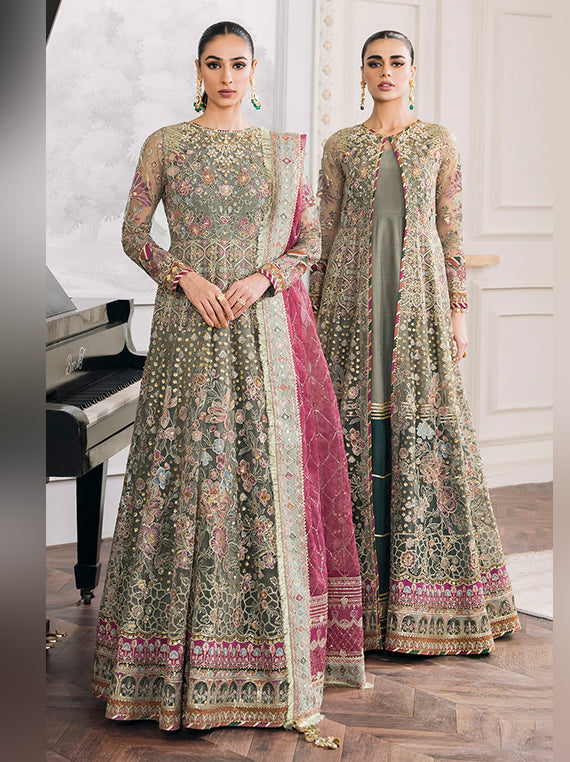 Baroque Festive Embroidered Unstitched Collection'26 (CH12-02)