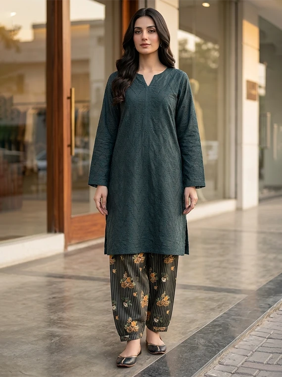 2pc Chikankari Lawn Edit 2026 Vol-FA51 (D-01)