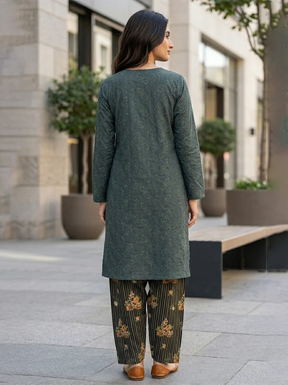 2pc Chikankari Lawn Edit 2026 Vol-FA51 (D-02)