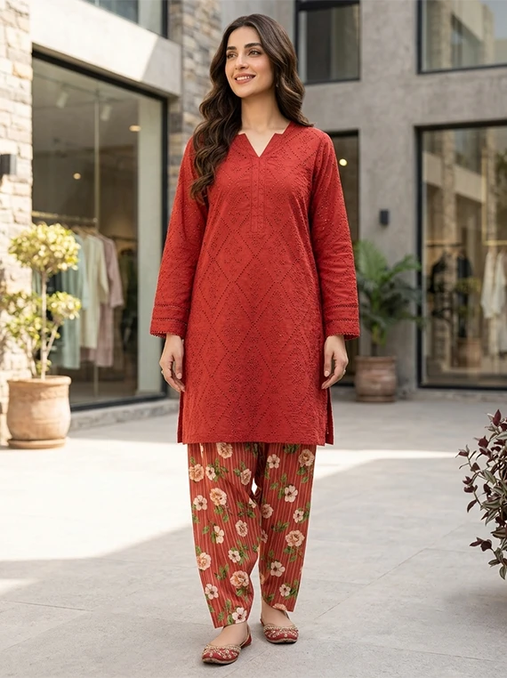2pc Chikankari Lawn Edit 2026 Vol-FA51 (D-03)