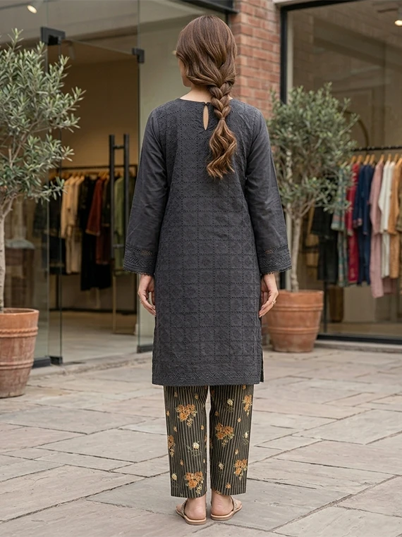 2pc Chikankari Lawn Edit 2026 Vol-FA51 (D-07)