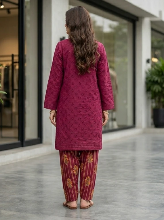 2pc Chikankari Lawn Edit 2026 Vol-FA51 (D-08)