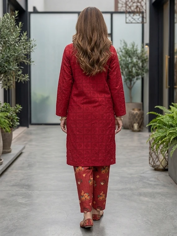2pc Chikankari Lawn Edit 2026 Vol-FA51 (D-15)
