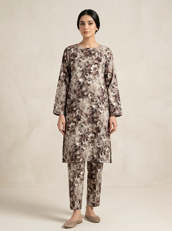 2pc Printed Lawn Edit 2026 Vol-FA02 (D-01)