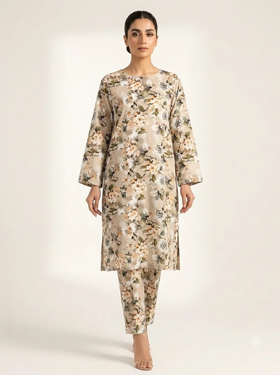 2pc Printed Linen Edit 2026 Vol-FA02 (D-02)