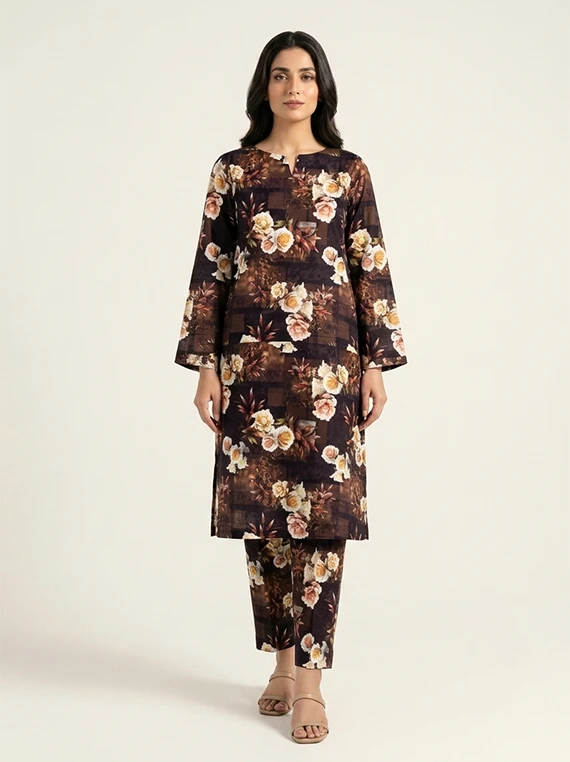 2pc Printed Linen Edit 2026 Vol-FA02 (D-06)