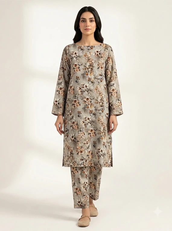 2pc Printed Linen Edit 2026 Vol-FA02 (D-07)