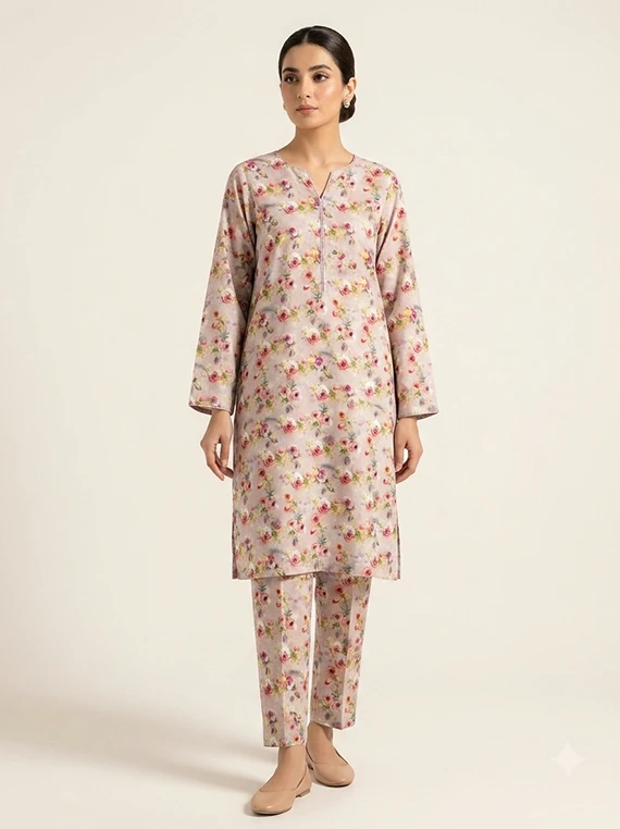 2pc Printed Linen Edit 2026 Vol-FA02 (D-09)