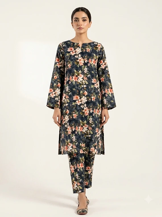 2pc Printed Linen Edit 2026 Vol-FA02 (D-11)