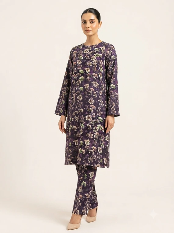 2pc Printed Lawn Edit 2026 Vol-FA02 (D-26)
