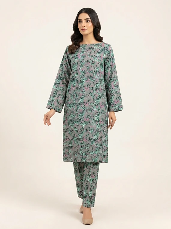 2pc Printed Lawn Edit 2026 Vol-FA02 (D-44)