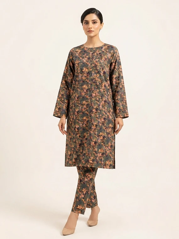 2pc Printed Lawn Edit 2026 Vol-FA02 (D-46)