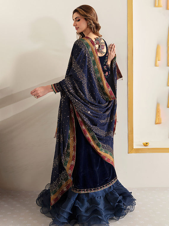 Baroque Festive Embroidered Unstitched Collection'26 (VF-2005)