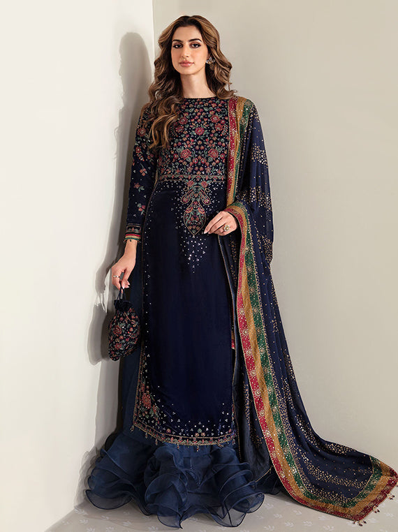 Baroque Festive Embroidered Unstitched Collection'26 (VF-2005)
