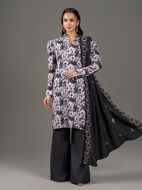 3PC Printed Linen Karandi Collection 2025 by Sitara Textile (D-636)