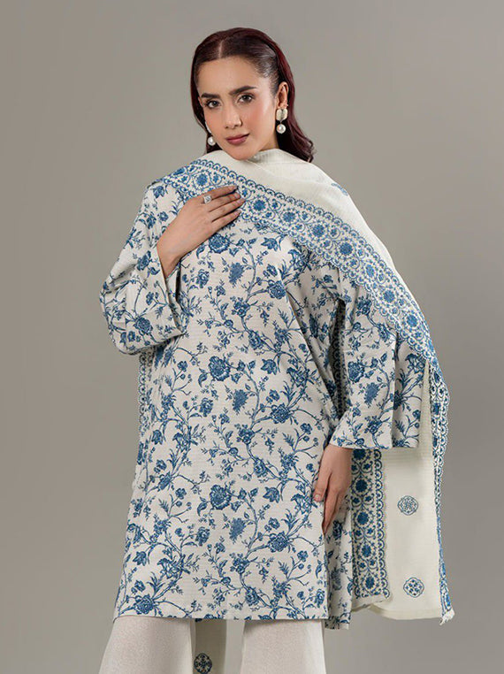 3PC Printed Linen Karandi Collection 2025 by Sitara Textile (D-638)