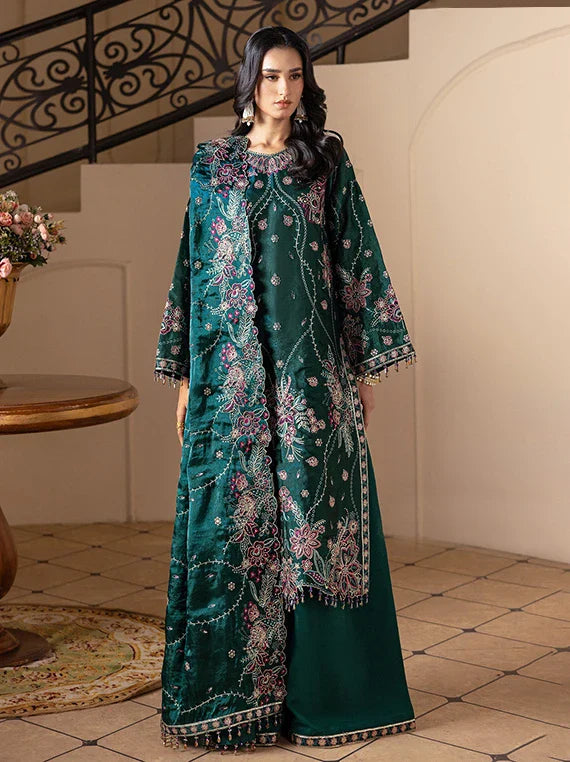 AAINA by Alizeh Embroidered Sheesha Silk Collection 2026 (2243-Elif)