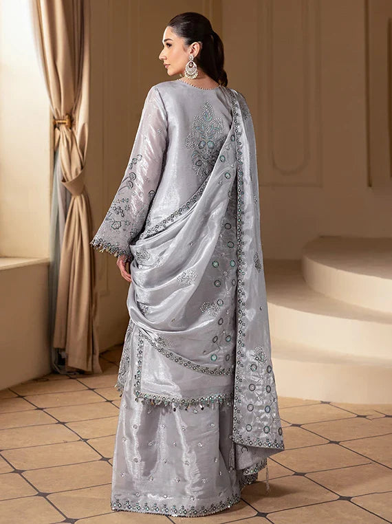 AAINA by Alizeh Embroidered Sheesha Silk Collection 2026 (2245-Safira)