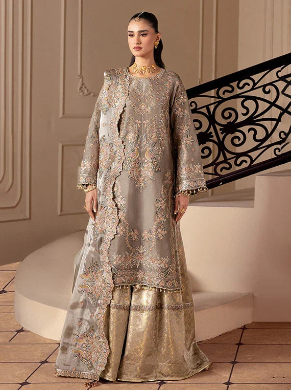 AAINA by Alizeh Embroidered Sheesha Silk Collection 2026 (2247-Zoya)