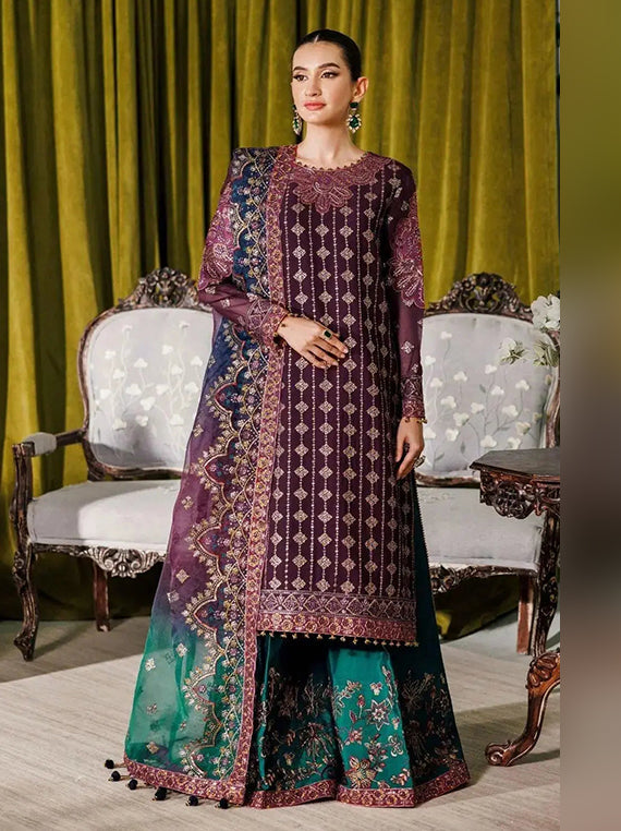 Alizeh Exclusive Formals Collection 2026 (AF-CH-2173-Nagar B Magenta)