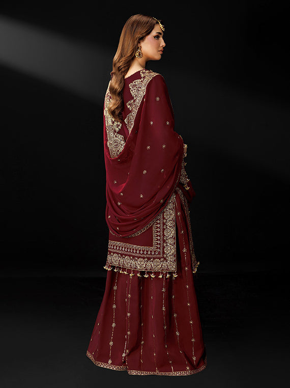 Alizeh Exclusive Formals Collection 2026 (AF-DUA-3035-Marsala)