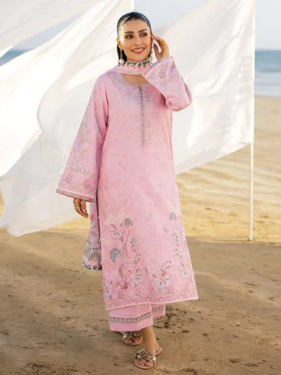 AFSANAH by Seran Embroidered Lawn Collection 2026 Vol-02 (AYLA D-04)