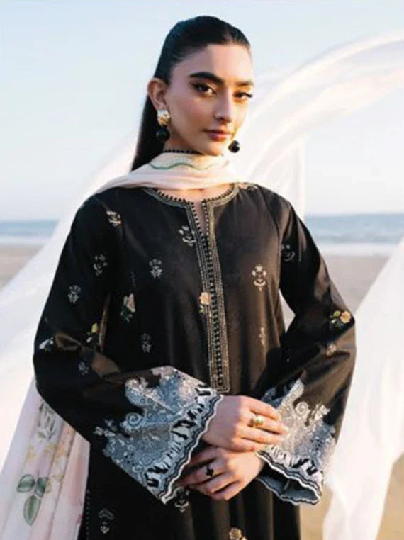 AFSANAH by Seran Embroidered Lawn Collection 2026 Vol-02 (ESMA D-01)