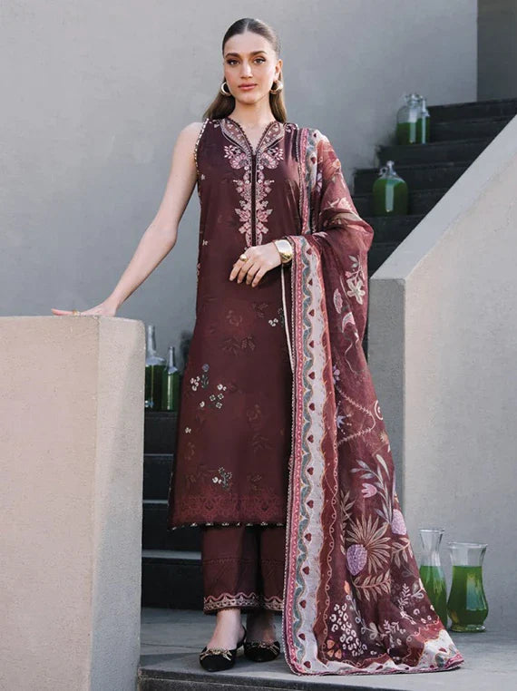 AFSANAH by Seran Embroidered Lawn Collection 2026 Vol-02 (MYRA D-06)