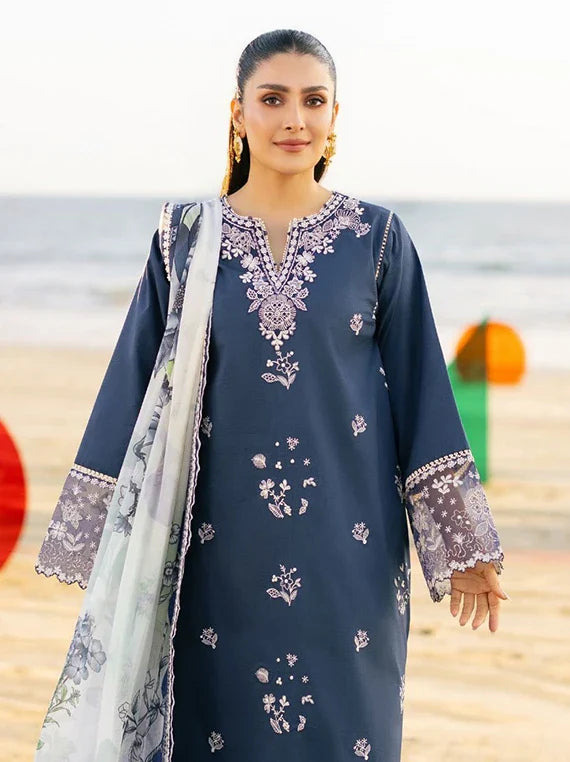 AFSANAH by Seran Embroidered Lawn Collection 2026 Vol-02 (NAYLA D-09)