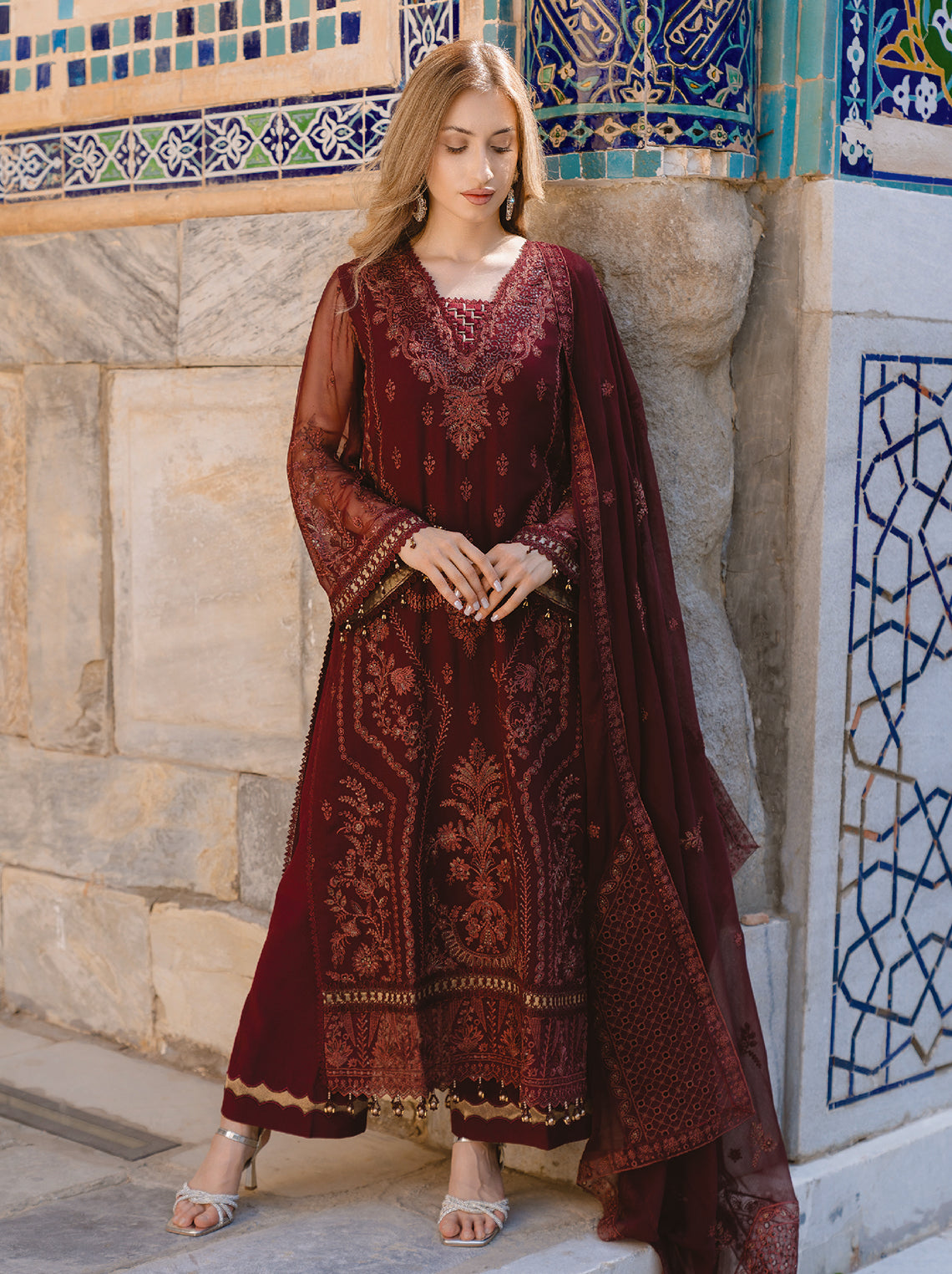 AL Kousar Festive Chiffon Collection 2026 by AHMAD EMBROIDERY (DD-03)