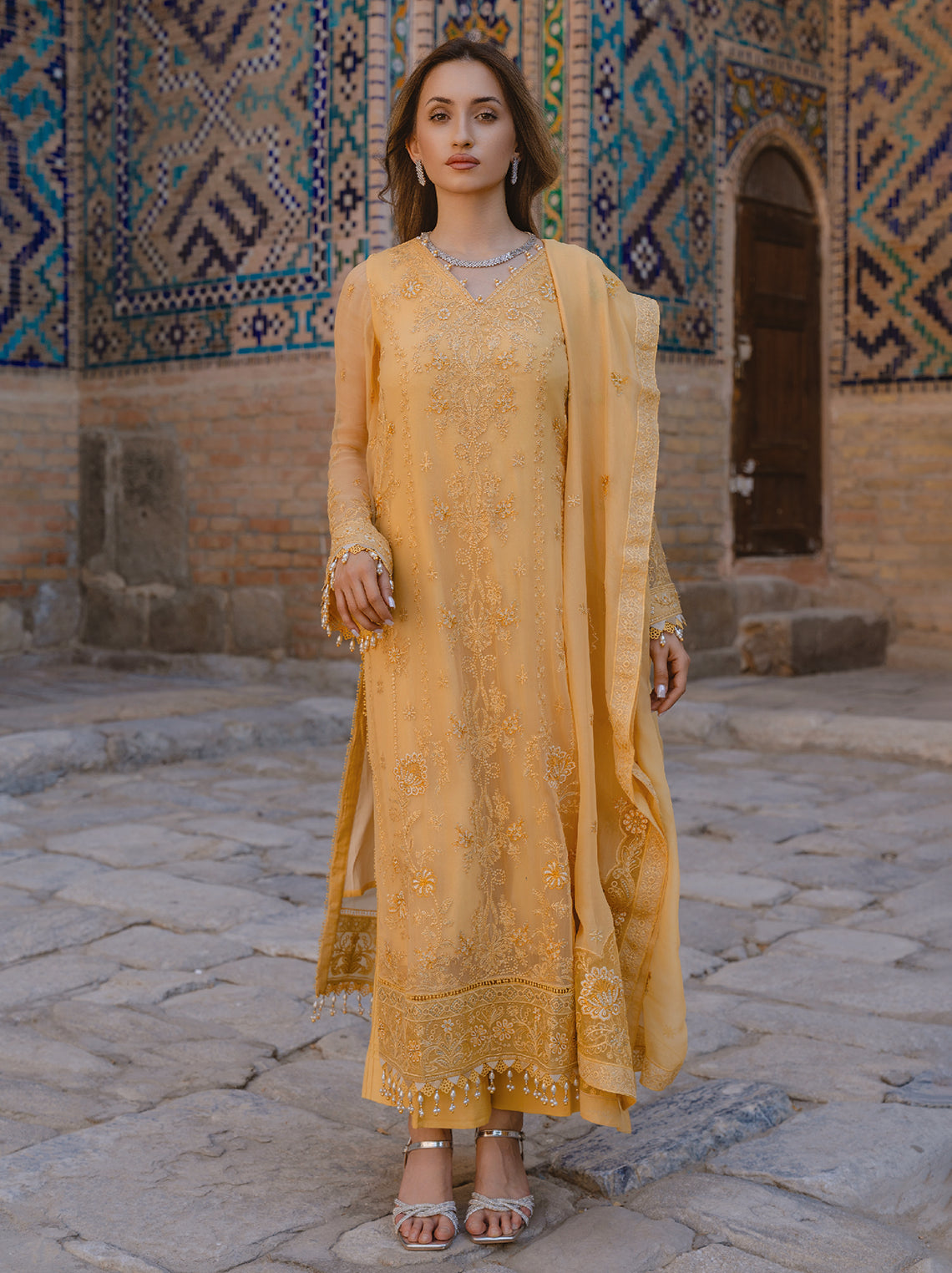 AL Kousar Festive Chiffon Collection 2026 by AHMAD EMBROIDERY (DD-04)