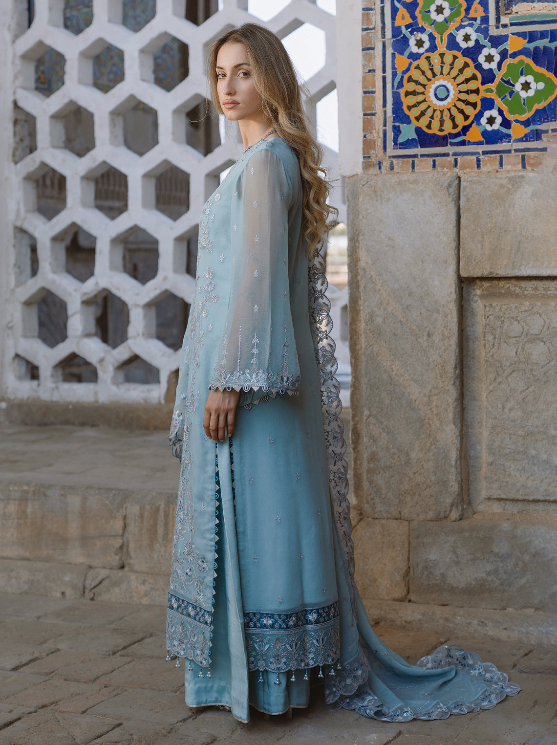 AL Kousar Festive Chiffon Collection 2026 by AHMAD EMBROIDERY (DD-05)
