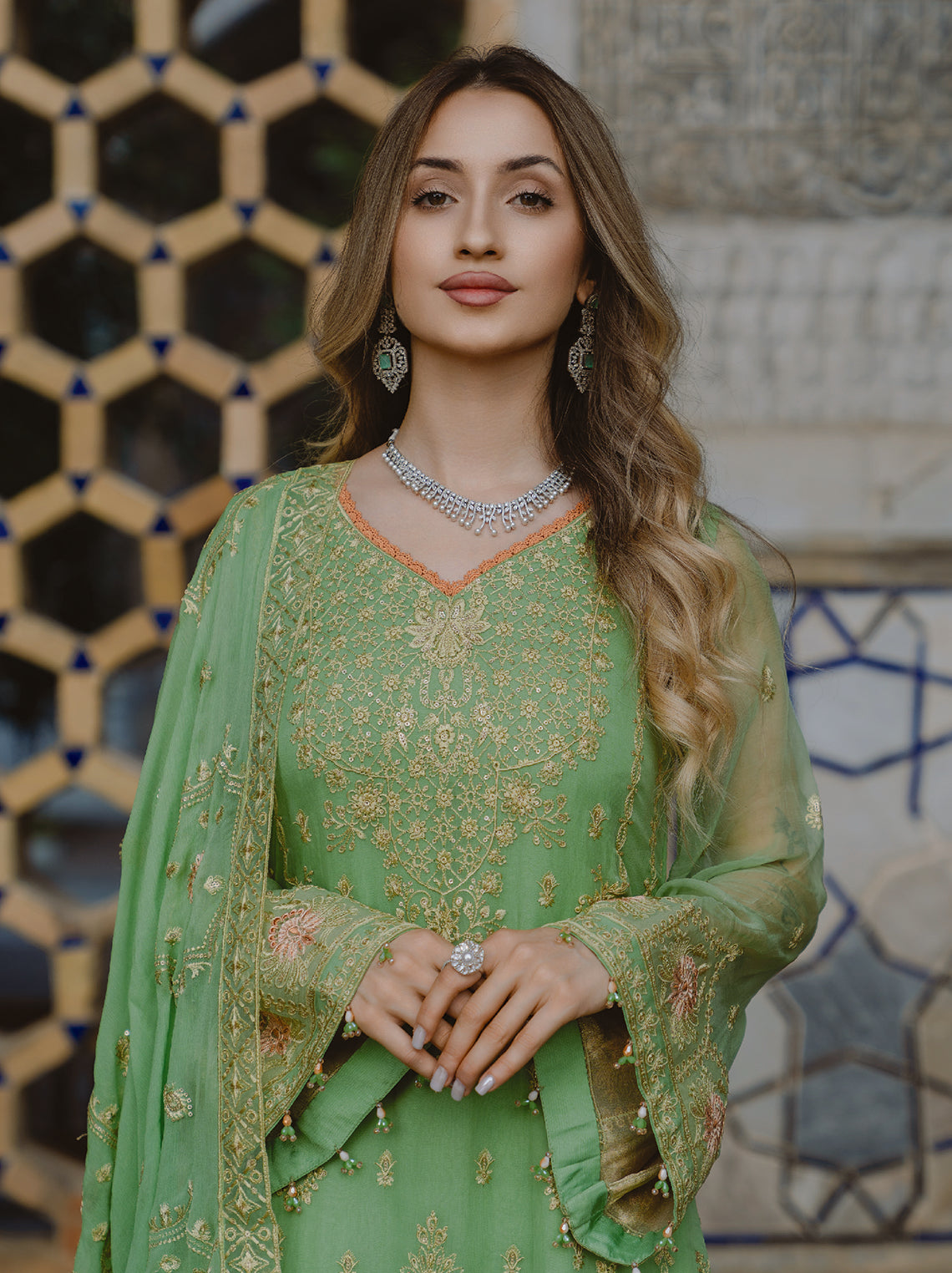 AL Kousar Festive Chiffon Collection 2026 by AHMAD EMBROIDERY (DD-07)