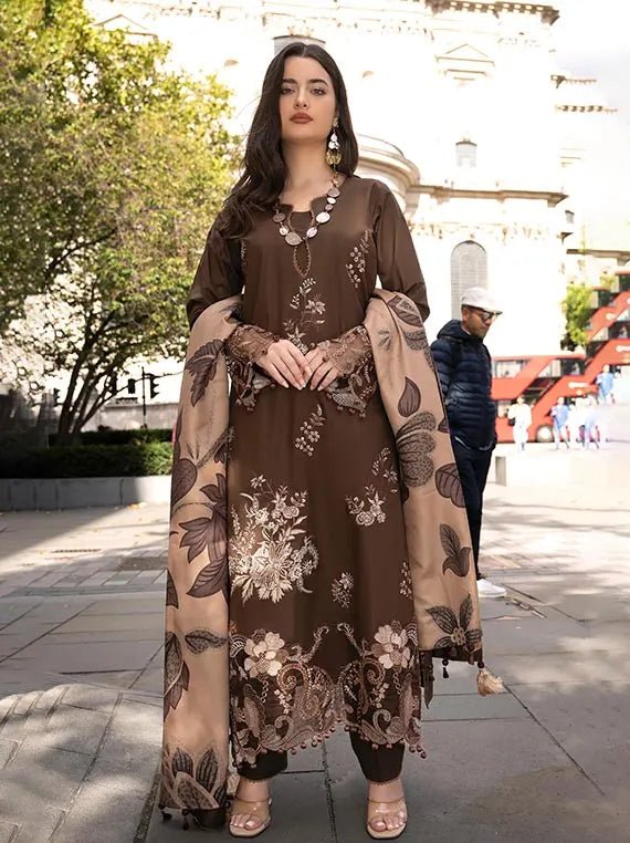 ALZOHAIB Embroidered East Meet London Wintry Breeze Collection'26 (D-01)
