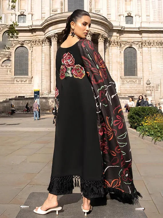 ALZOHAIB Embroidered East Meet London Wintry Breeze Collection'26 (D-02)